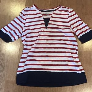 Preppy women’s striped tunic top